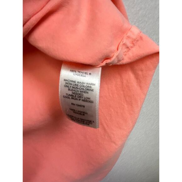 Vineyard Vines Coral Peach Tunic Dress Short Sleeve Casual Beachy XS - Picture 5 of 8